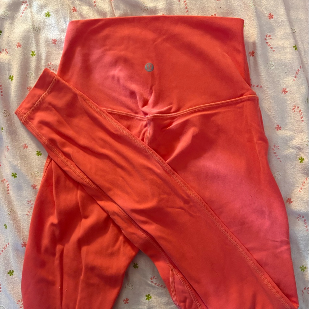 lululemon athletica Vibrant Coral Leggings